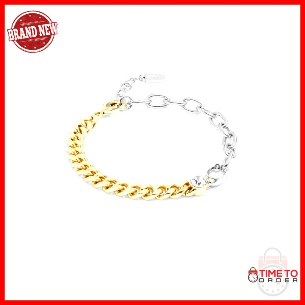 Signature Mixed Chain Bracelet Adjustable Clasp Minimalist Elegant Jewelry
